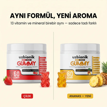 1 Adet  Ananas Aromalı Uzbionik   Multivitamin